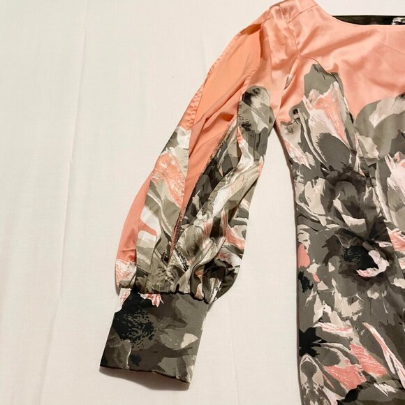 Le Chateau Floral Long Sleeve Dress Womens Size XL Sleeve Slip Dress - Picture 8 of 16